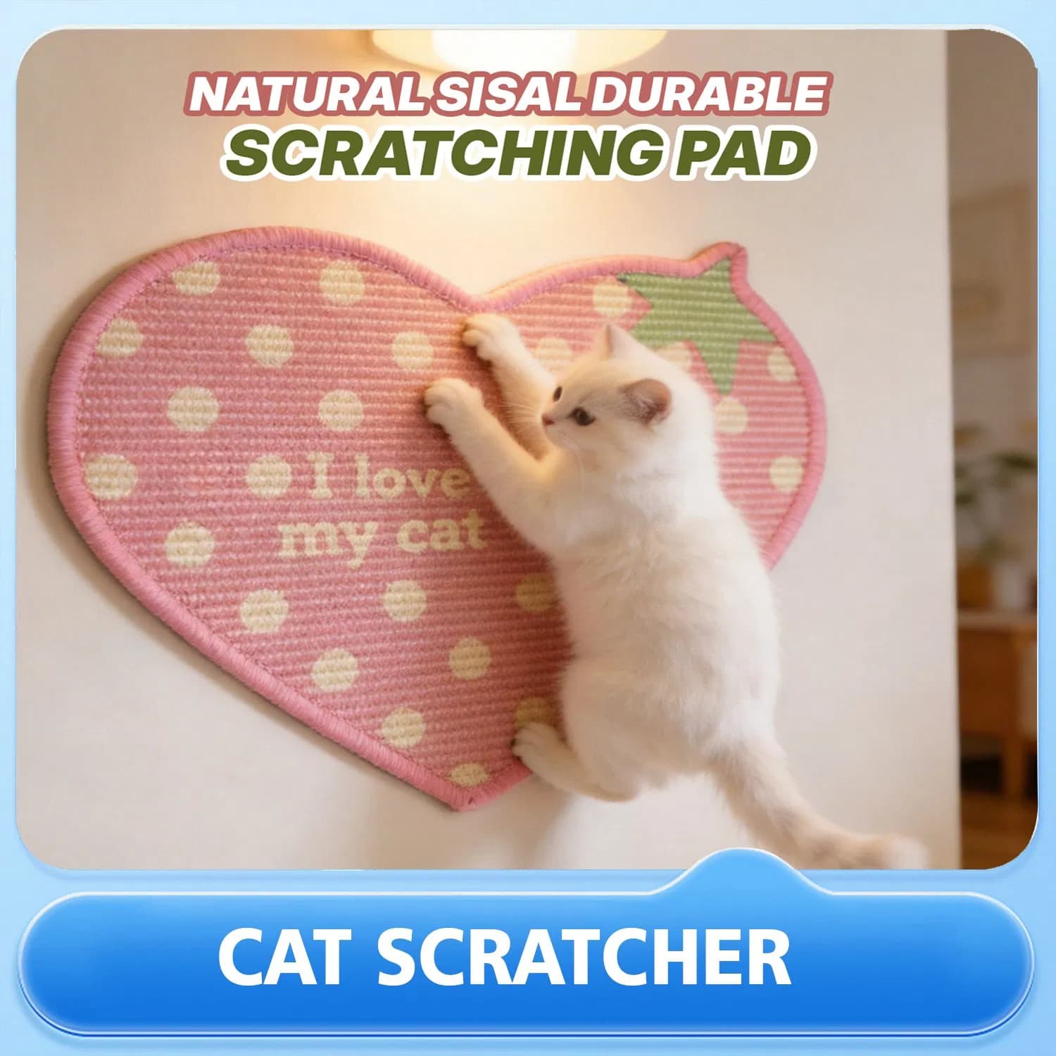 Printed Self-Stick Cat Scratch Pad