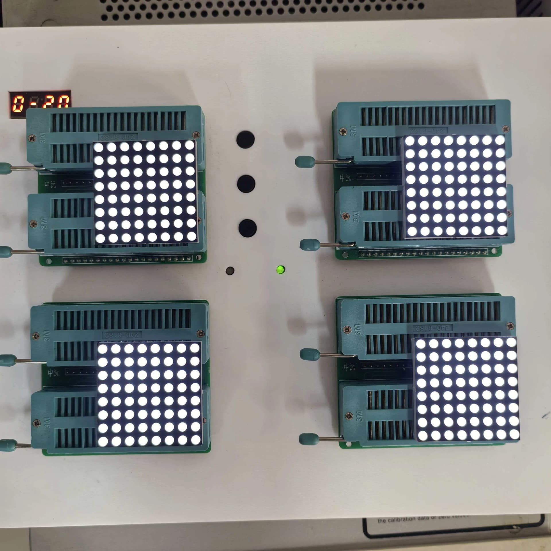 1.5" 8*8 White DOT Matrix Display
