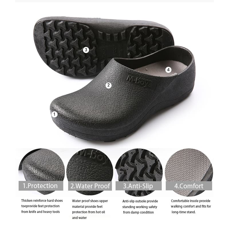 Men Work Safety Women Chef Shoes