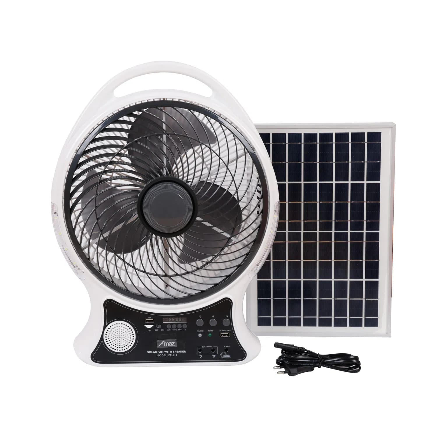 14 Inch Solar Fan with Speaker