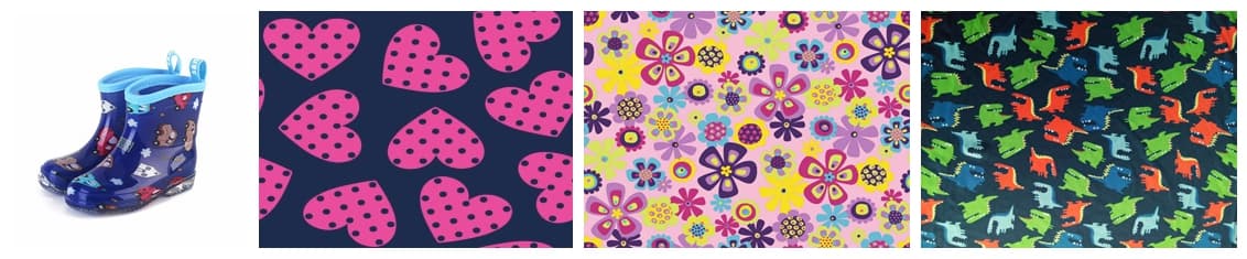 Stock Fabric Eco-Friendly Rainboots Lining