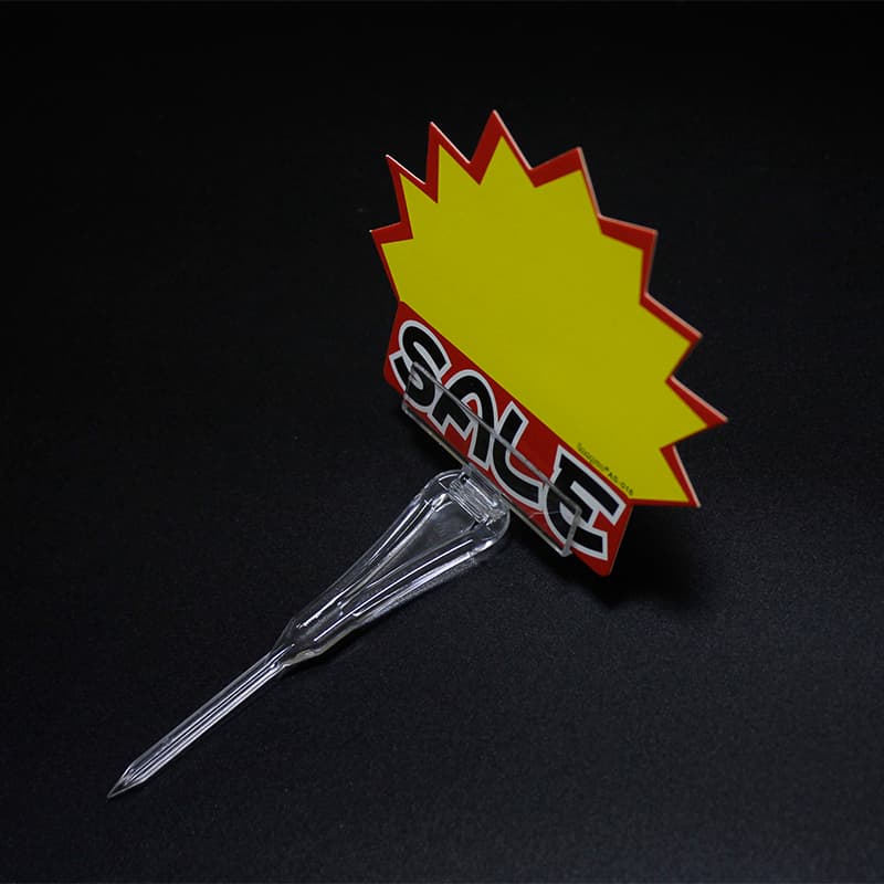 Plastic Pop Clip Sign Hodler for Card