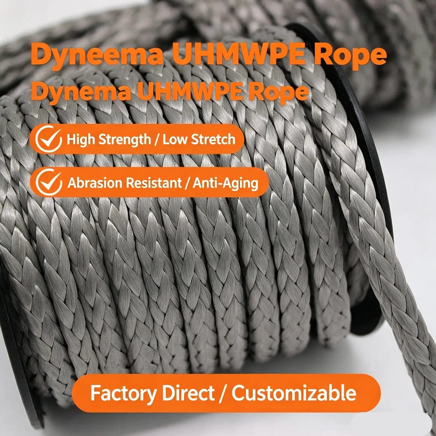 Wholesale UHMWPE Rope, for Vessel Mooring