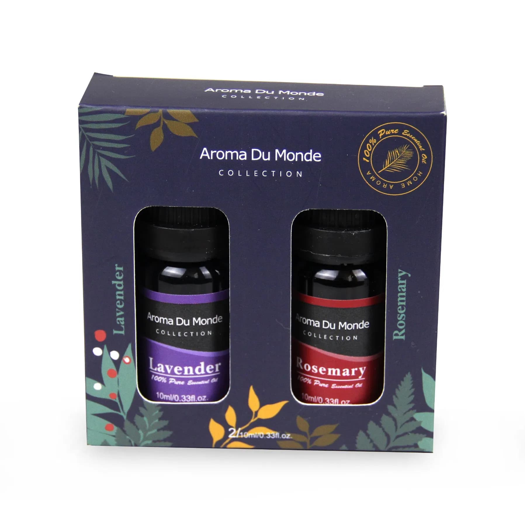 2PCS 10ml Amber Glass Pure Essential Oil