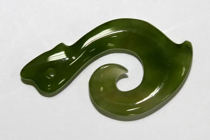 Greenstone Hook Pendant