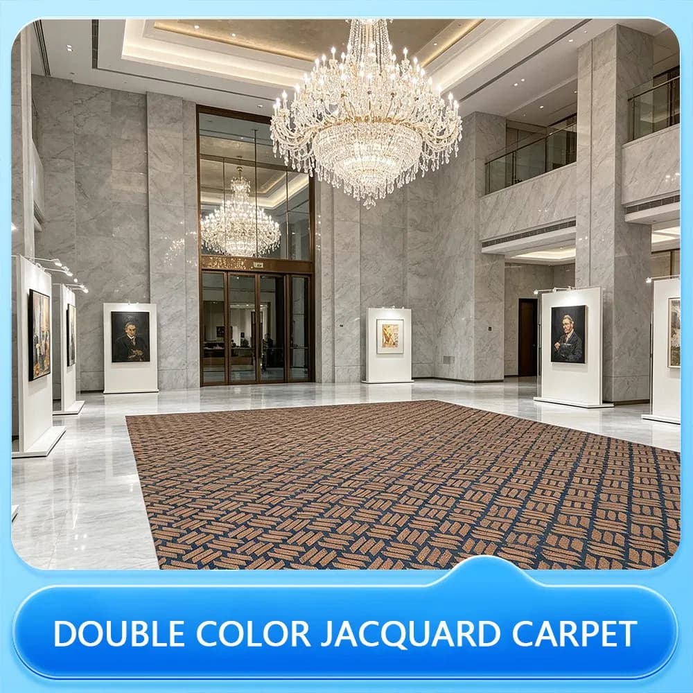 Commerical Double Color Jacquard Carpet