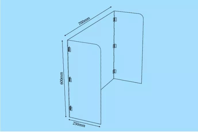 Customizable Portable Acrylic Sheet Divider