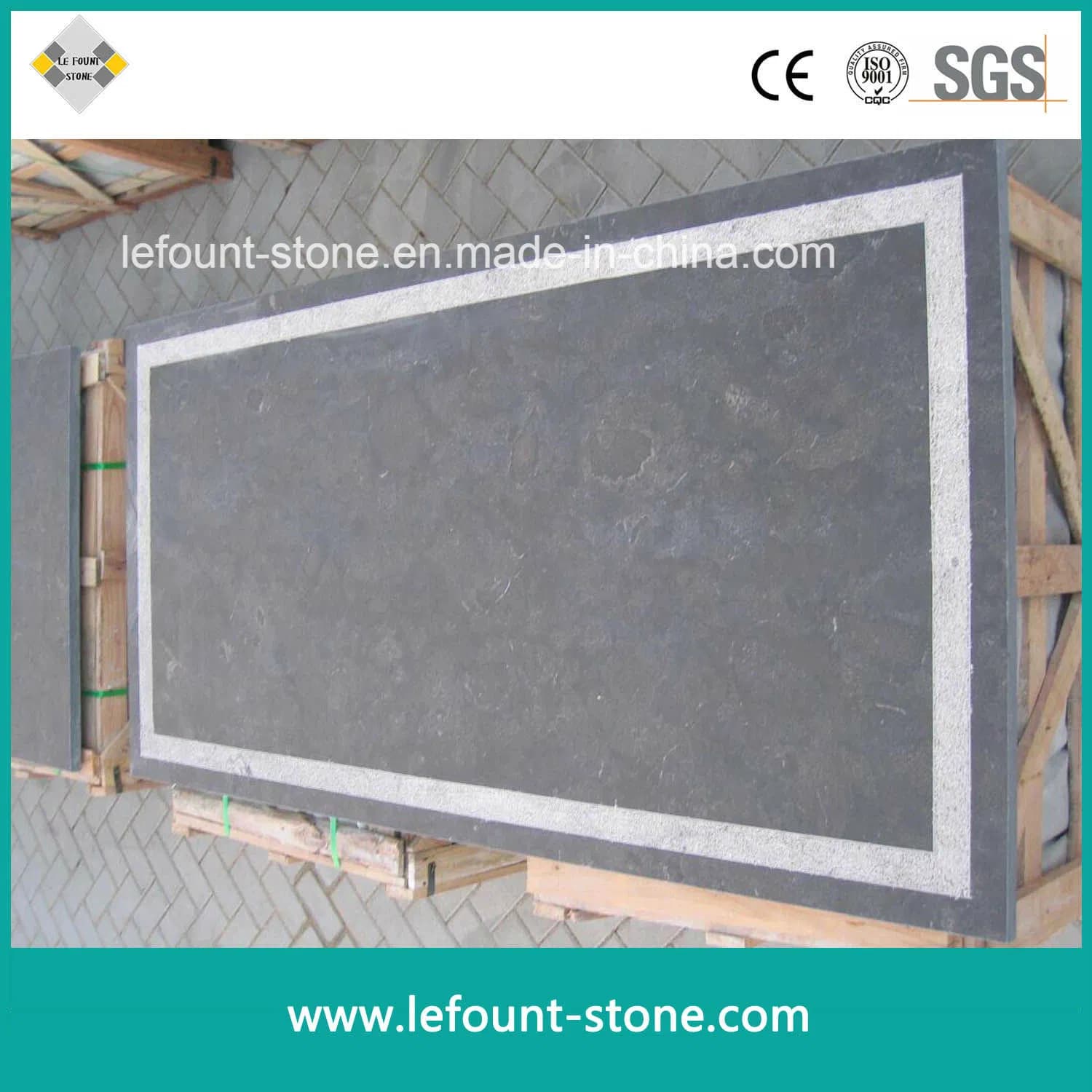 Honed Blue Limestone Slabs