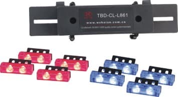 Red Blue LED Car Grille Flash Lights 861A