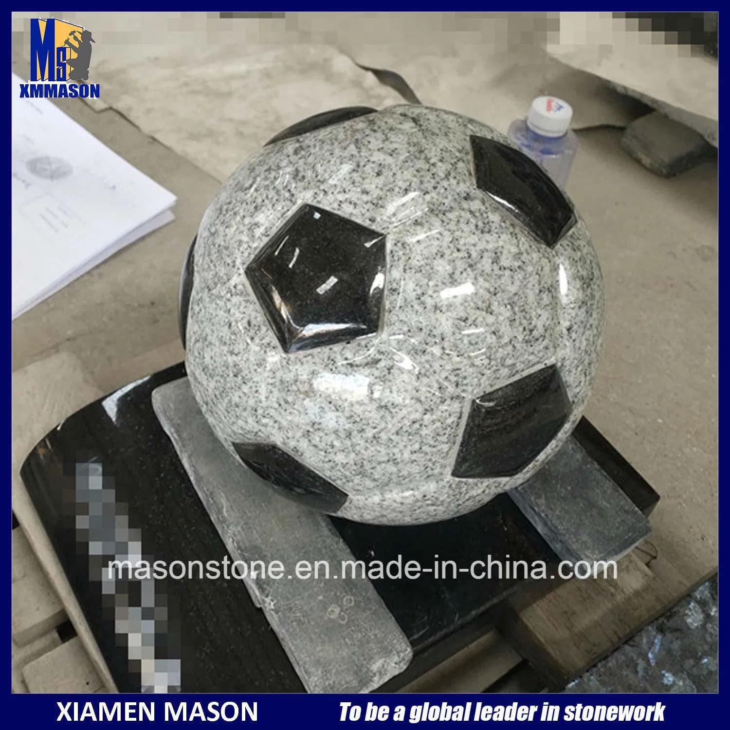 Engraved Football in Granite for Sale