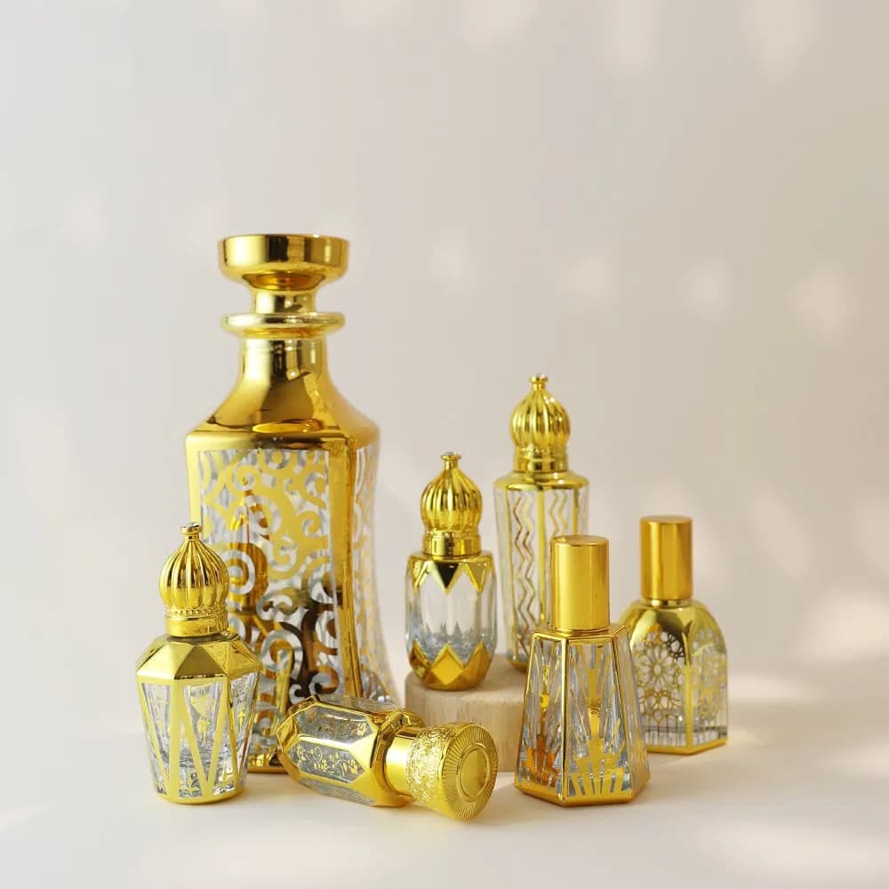 Golden Attar 3ml 6ml 9ml 12ml Bottles