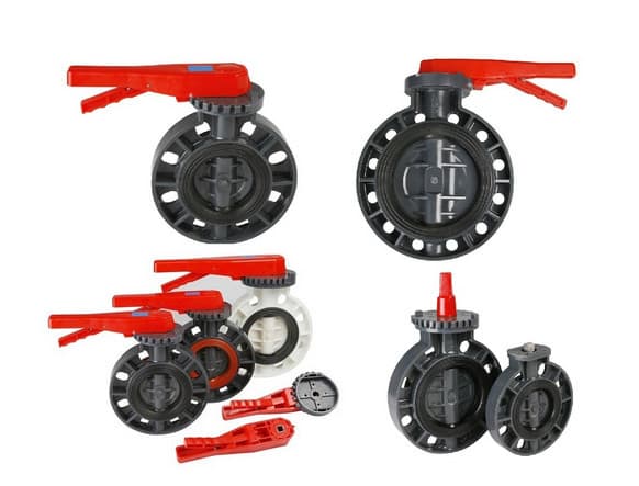 Gear Type Plastic Butterfly Valve