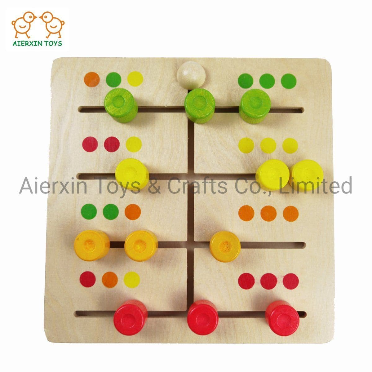 Wooden Color Matching Sliding Game