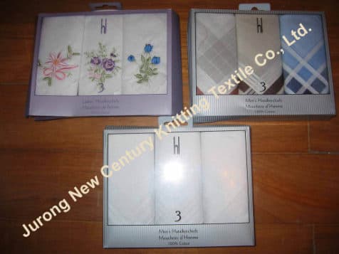 Cotton Hankerchiefs in Gift Box (ENG-1)