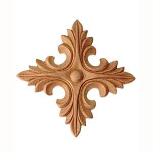 Star Wood Rosette and Carving sculpture