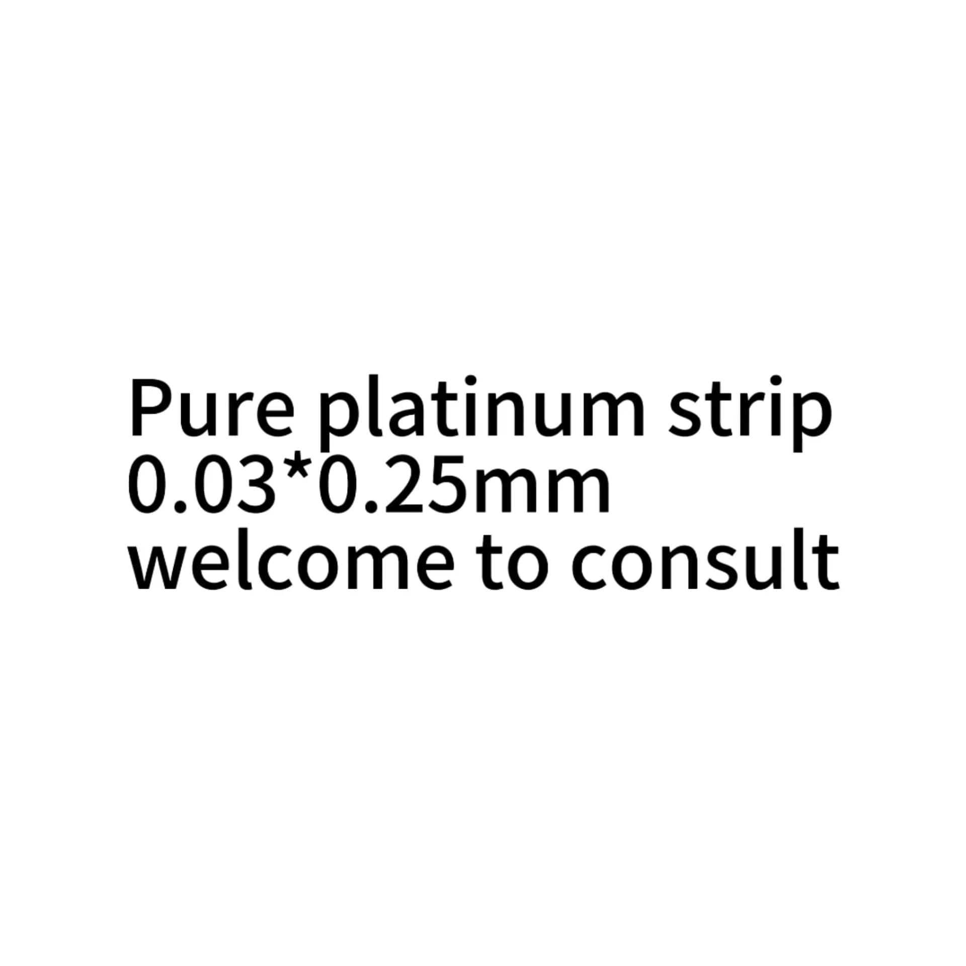 Pure Platinum Strip