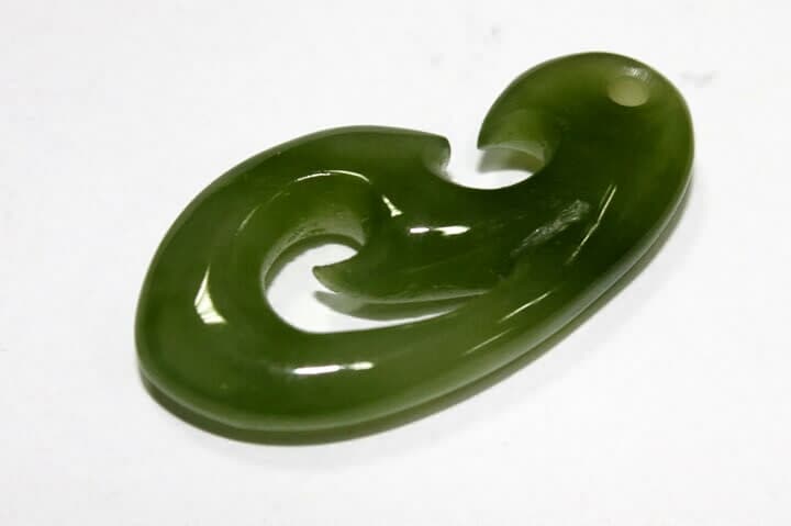 Koru Greenstone Pendant