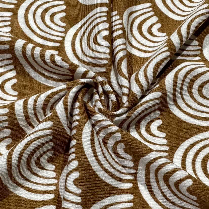 Bamboo Elastic Printed Jersey for Garments