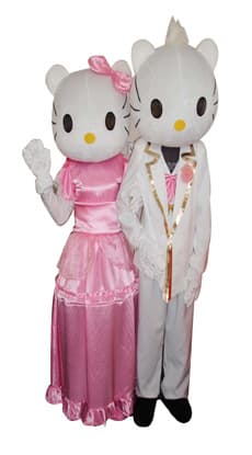 Wedding Cartoon Kitty Costumes