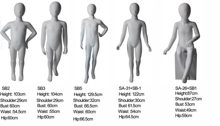 Top Best Sale Children Mannequin Boy Models