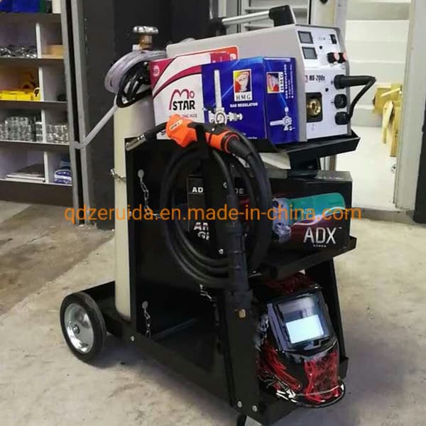 Black Tool Cart for The Welding Machine Use