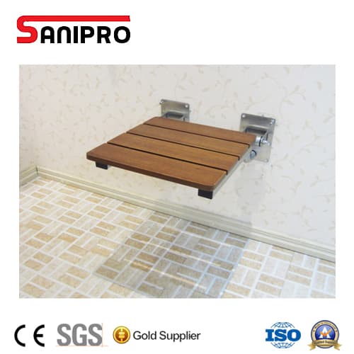 Bathroom Comfortable Wooden Shower Chair
