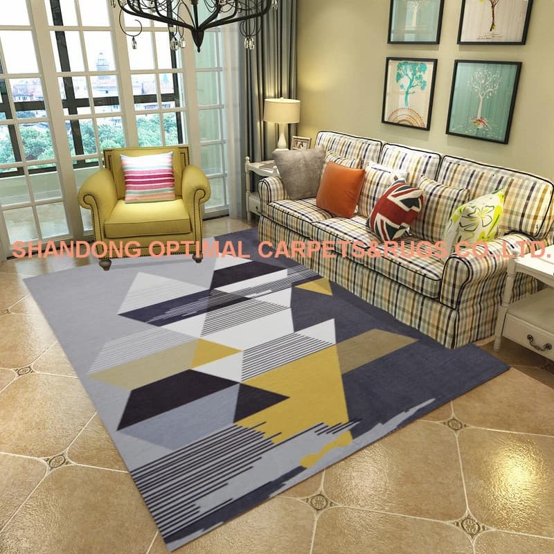 Morden 100% Polyester Printed Carpet, Rug, Mat