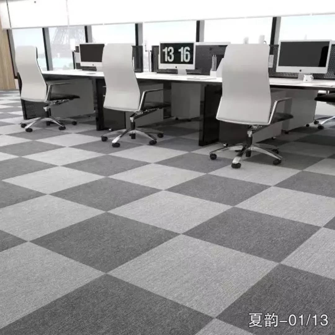 Waterproof PVC Backed Nylon Carpet Tile