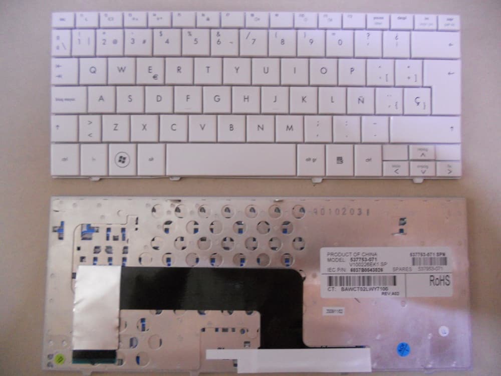 Teclado Mini 110 White Color En Espanol