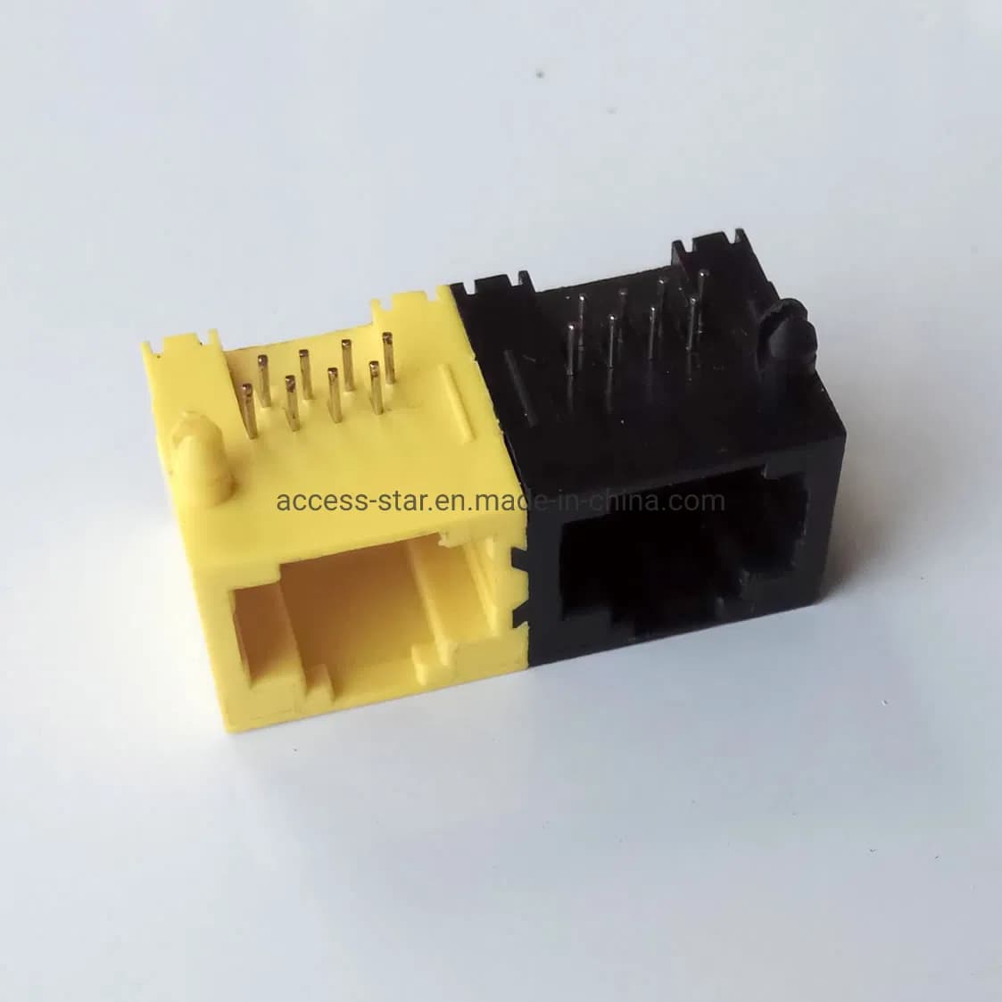 8p8c Joint Front Connector 1*2 Ports