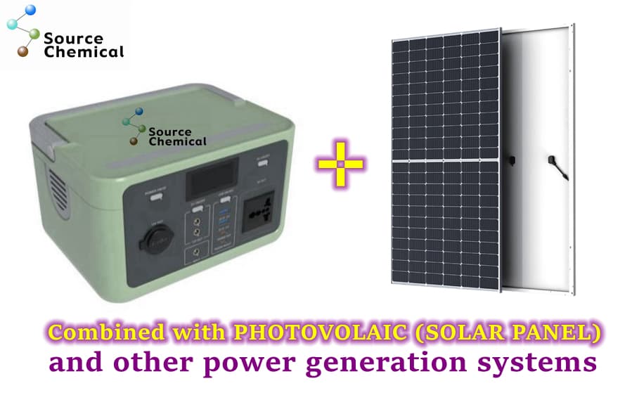 Portable Power Station with Solar Panel