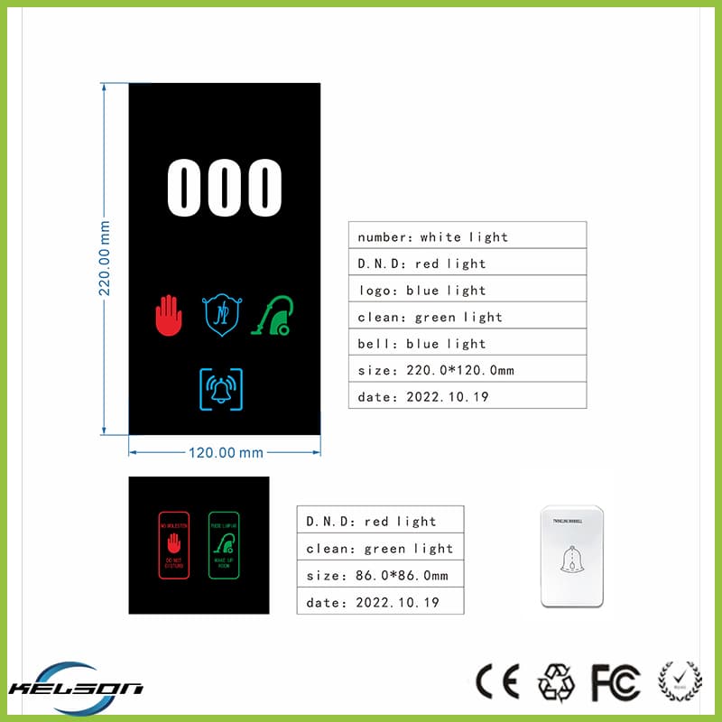 Hotel Room Number Panel