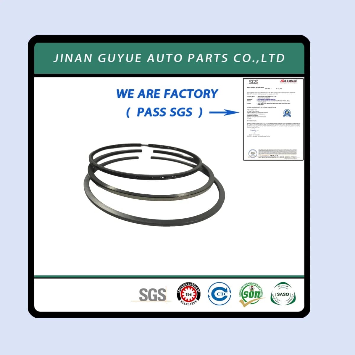 S1301-11610b Piston Ring Used for Hino