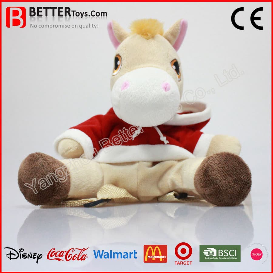 Plush Toy Donkey Purse Coin Bag