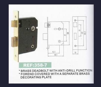 Eco-Friendly Mortise Door Lock Body