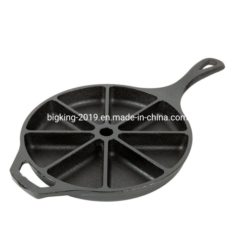 Large Cast Iron Pan with 8 Impressions