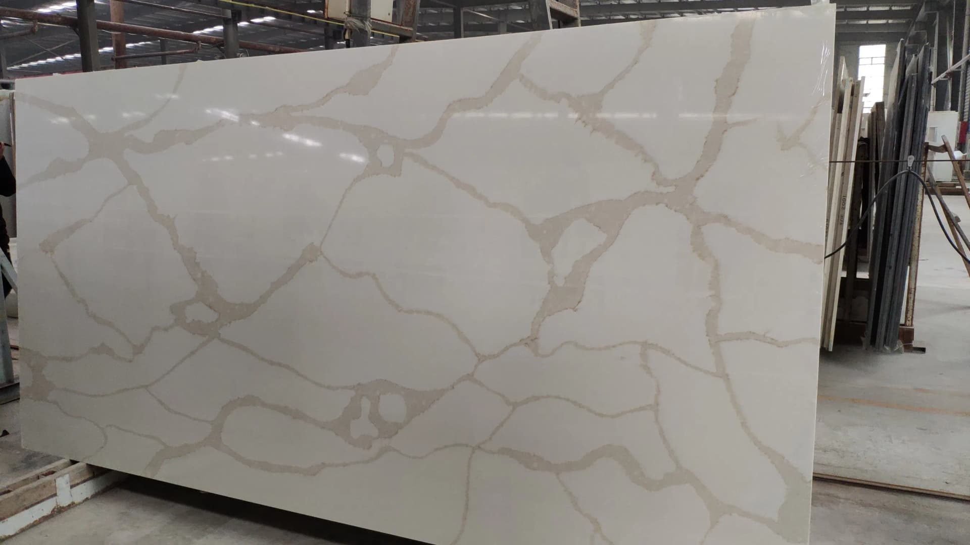 Calacatta White Vein Quartz Slab