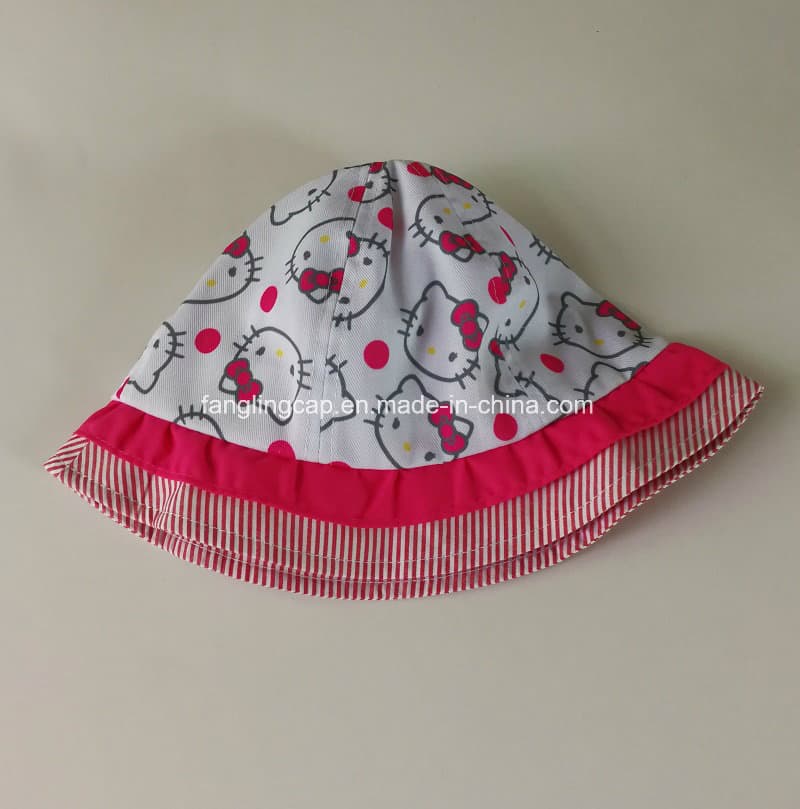 New Print Cotton Baby Summer Bucket Hat