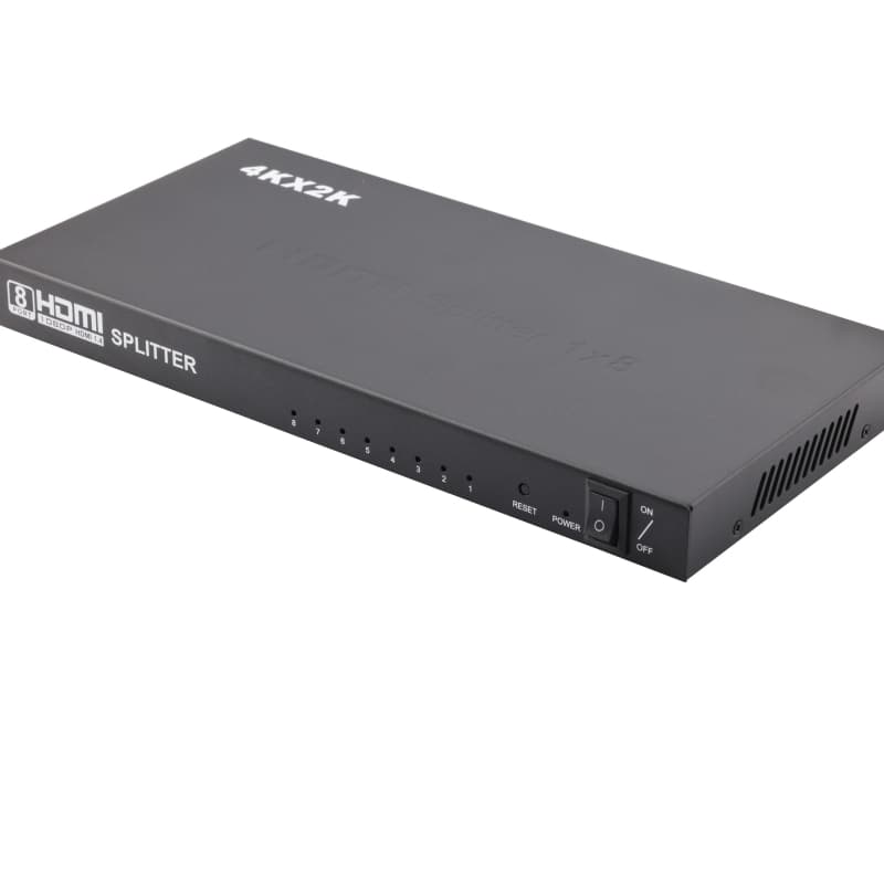 1X8 HDMI® Splitter 8 Port 1 in 8 out