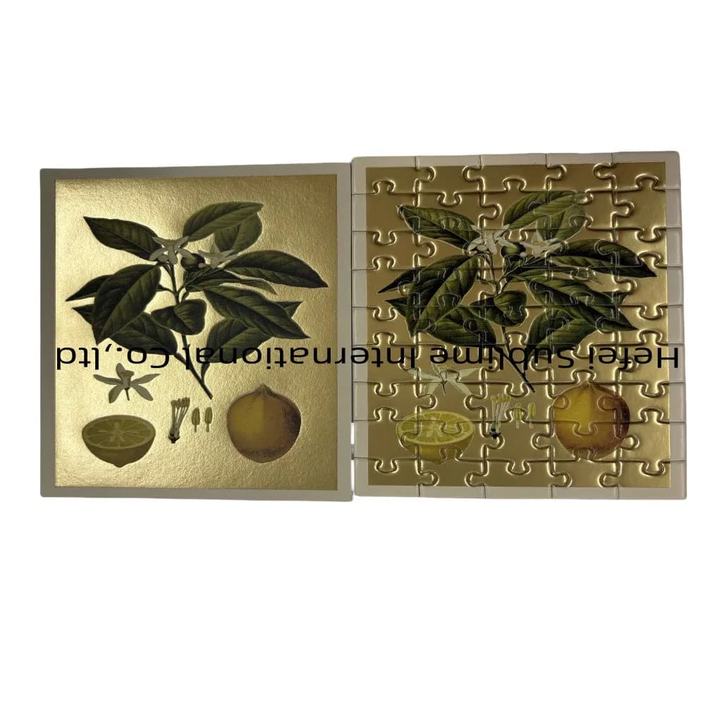 Silver-Gold Colored Fruit Jigsaw Puzzle