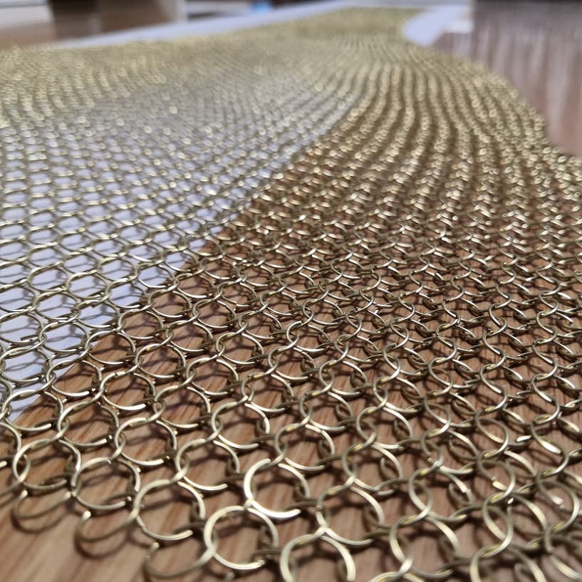 1m Width Metal Ring Decorative Mesh
