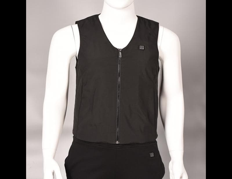 5V Black Heated Vest with Power Bank