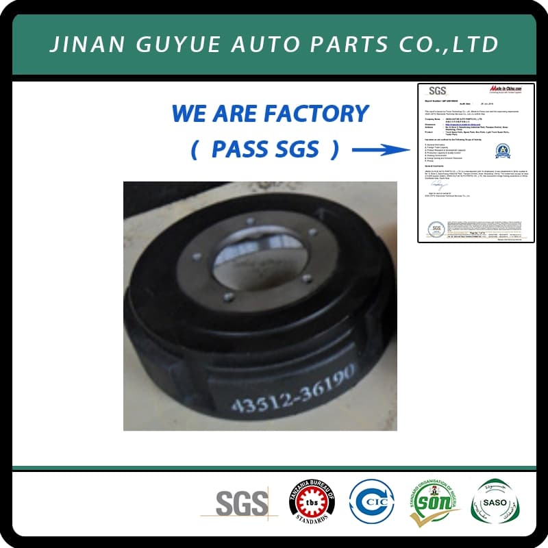 43512-36190 Brake Drum Used for Hino300