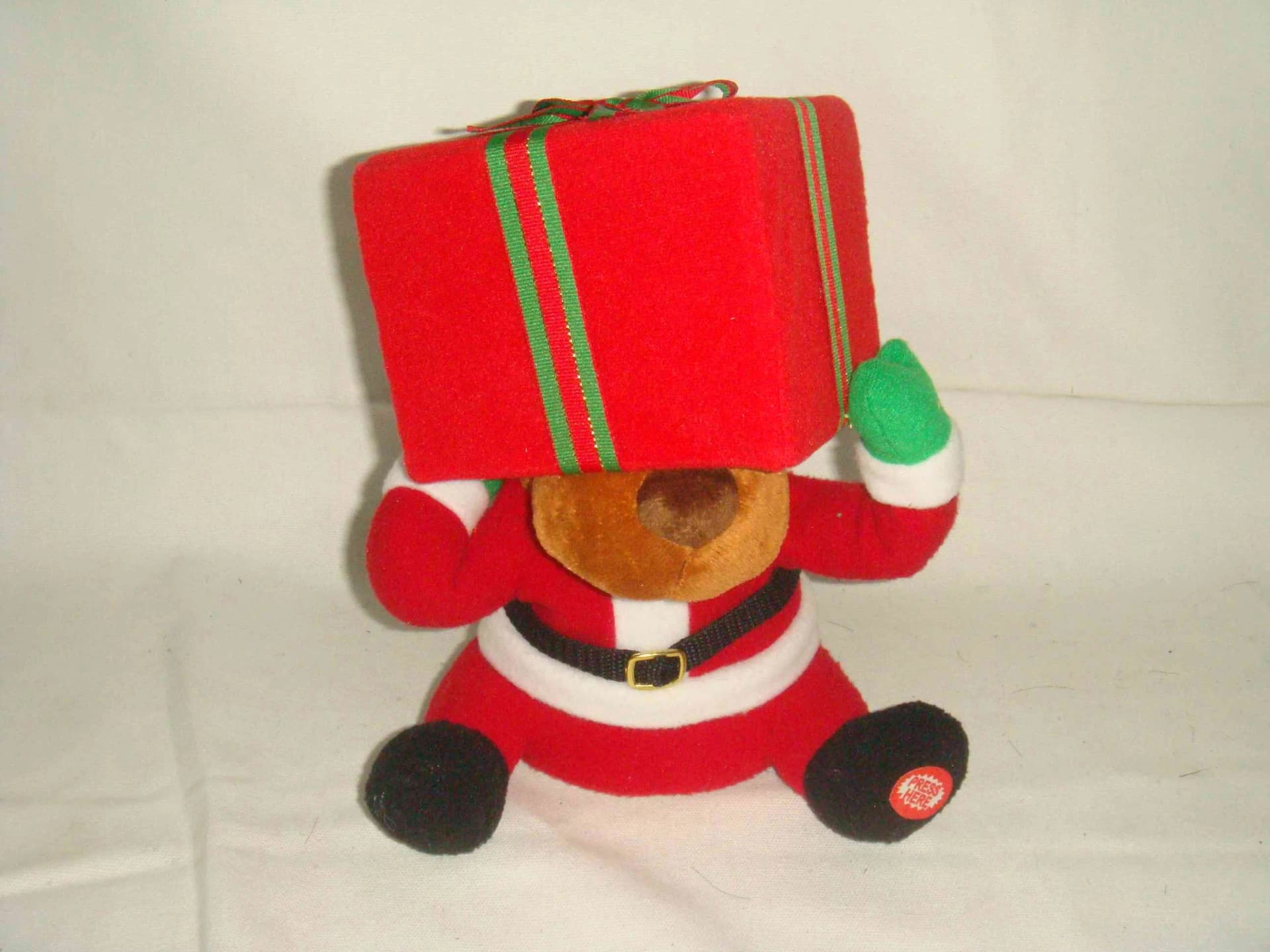 Red Box Reindeer Decoration