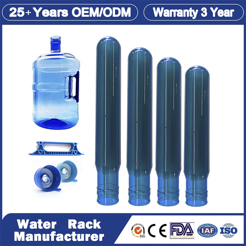 100% New Material 28mm 38mm 45mm 55mm Pet Plastic Water Preform 20 Liter Gallon Preform with Plastic Handle