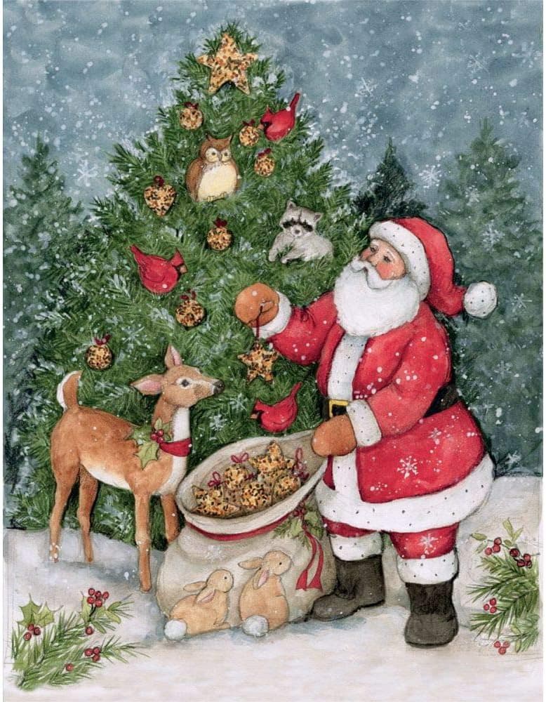 Christmas Greeting Card Custom Art Painting Artwork Card