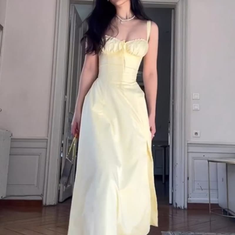 Custom-Made Solid-Color Sexy Slip Dress for Women by The Manufacturer