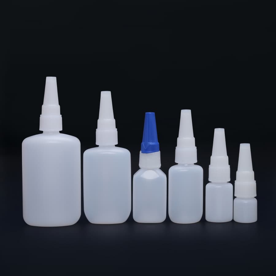 Empty 0.5oz 1oz 2oz 4oz Plastic Bottle for Instant Bond Gel Ca Wood Glue
