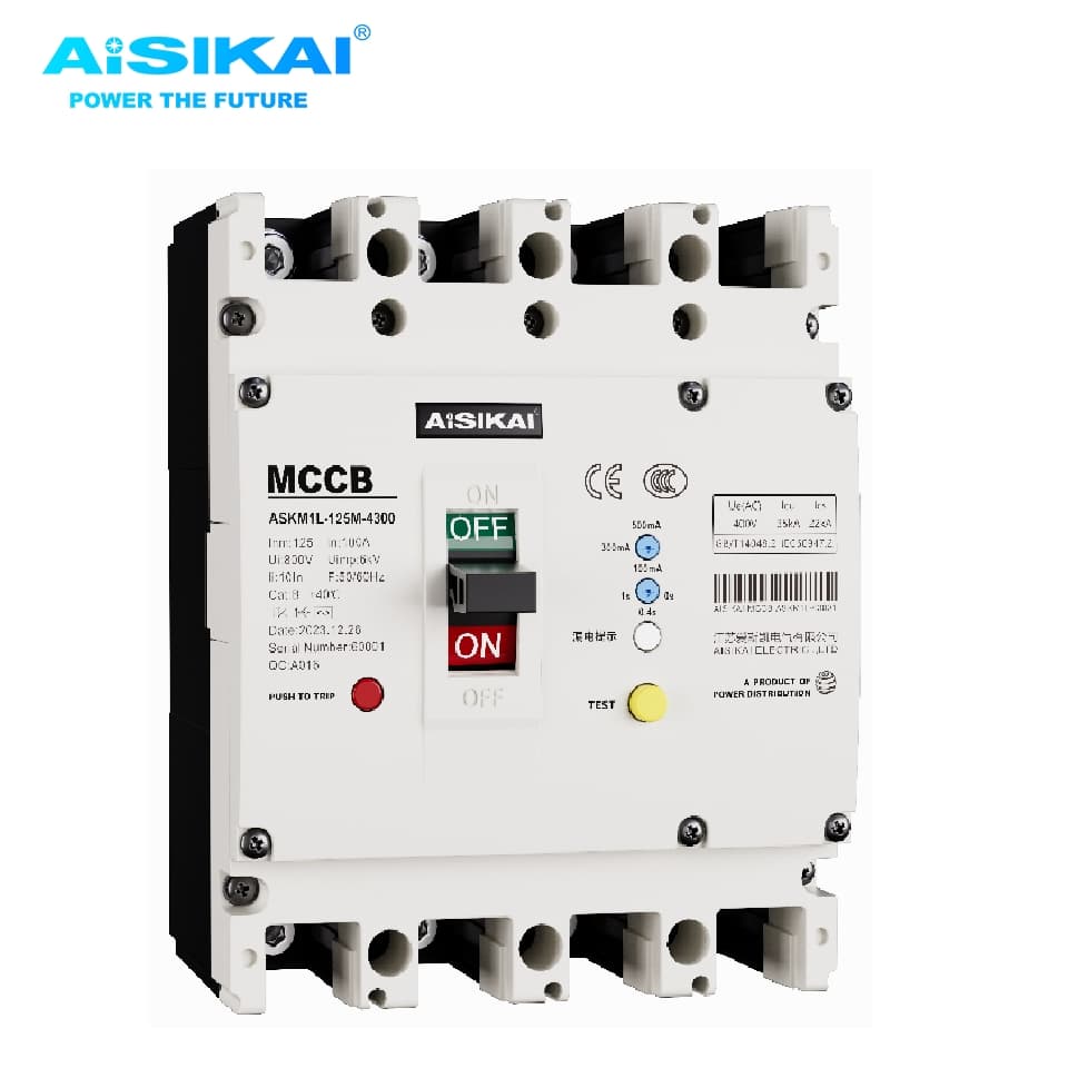Aisikai M1l 125A Molded Case Circuit Breaker (MCCB)