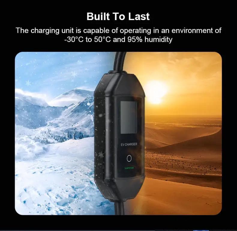 Factory Price Single Phase 32A 7kw Portable Type 2 EU Plug Car Charger Fast Charging